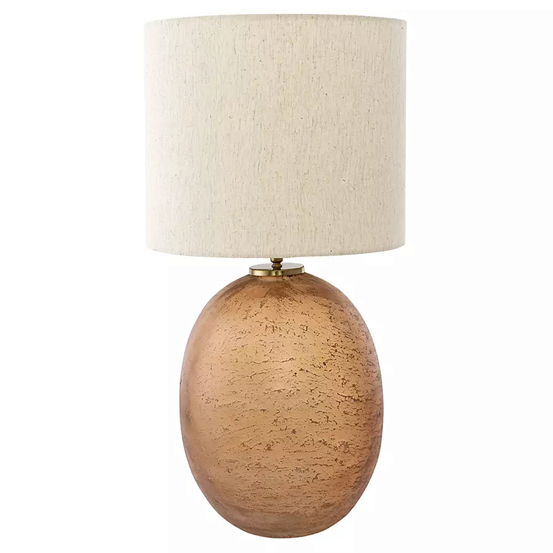 Настольная лампа с тканевым бежевым абажуром на овальном основании Beige Lampshade on Oval Base Бежевый Настольная лампа с тканевым бежевым абажуром на овальном основании Beige Lampshade on Oval Base Бежевый в Костроме | Loft Concept