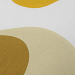 Подушка декоративная хлопковая горчичного цвета с абстрактным принтом Elysian Flow Sunset варинант исполнения - 3 | Loft Concept в Костроме