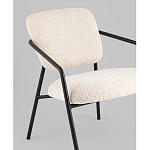 Кресло лаунж Rooney букле белый варинант исполнения - 4 | Loft Concept в Костроме