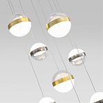 Люстра каскадная с 9-ю подвесами бронза и никель Peggy Futura lamp варинант исполнения - 3 | Loft Concept в Костроме