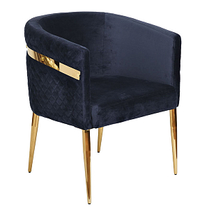Полукресло Jhon blue velour