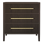 Комод Primo с 3 выдвижными ящиками Темный орех варинант исполнения - 7 | Loft Concept в Костроме