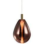 Подвесной светильник со стеклянным плафоном в форме капли NAOMI drop copper варинант исполнения - 3 | Loft Concept в Костроме
