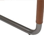 Стул мягкий с обивкой из рогожки и экокожи Contrasting Performance варинант исполнения - 4 | Loft Concept в Костроме