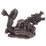 Декоративная статуэтка Дракон Fuzanglong Dragon Dark Bronze Statuette варинант исполнения - 1 | Loft Concept в Костроме