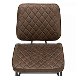 Стул с темно-коричневой обивкой из экокожи Benderson варинант исполнения - 5 | Loft Concept в Костроме