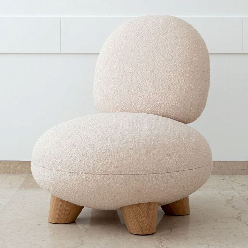 Кресло Инь Белый Коричневый в Костроме | Loft Concept 