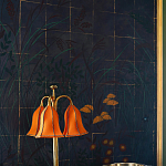 Обои ручная роспись Tsukimi Original colourway on gilded silk with antiquing варинант исполнения - 3 | Loft Concept в Костроме