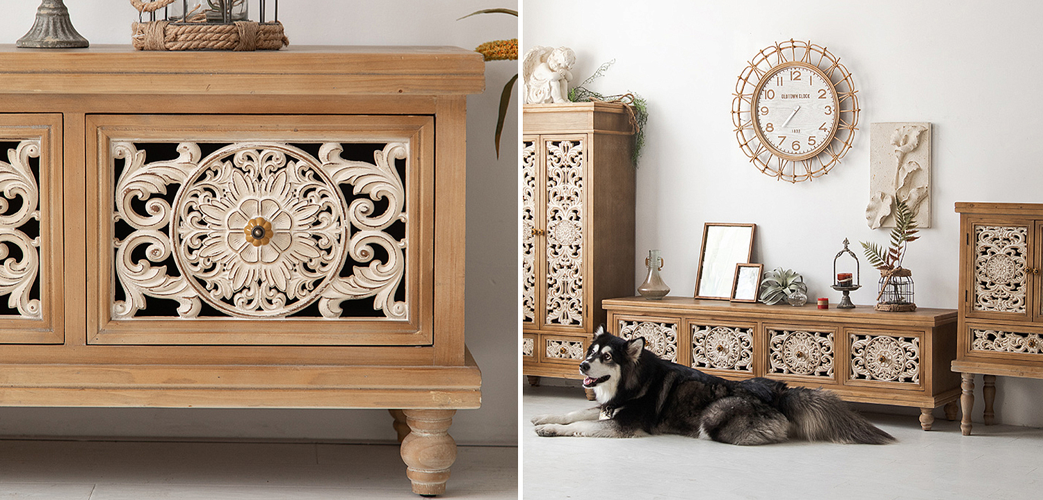 ТВ-тумба Leblanc Provence TV Stand ТВ-тумба Leblanc Provence TV Stand - Loft-Concept в Костроме