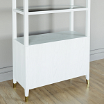 Стеллаж со стеклянными полками Elsa Dreams White варинант исполнения - 7 | Loft Concept в Костроме