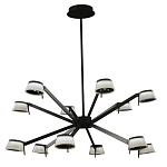 Люстра черного цвета на штанге Noir Supernova варинант исполнения - 2 | Loft Concept в Костроме