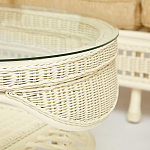 Комплект уличной мебели из ротанга Clara белый варинант исполнения - 12 | Loft Concept в Костроме