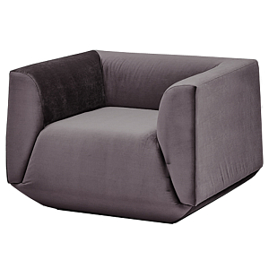 Armchair Cube Gray Lilac Большое Кресло Куб