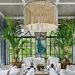 Люстра белая плетеная с кисточками Boho Tassel Chandelier варинант исполнения - 3 | Loft Concept в Костроме