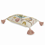 Чехол на подушку с кисточками и вышивкой птиц Ethnic mix Birds Rect варинант исполнения - 1 | Loft Concept в Костроме