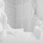 Встраиваемый в стену гипсовый светильник под покраску с эффектом разрушенной стены Antiquity Athena варинант исполнения - 6 | Loft Concept в Костроме