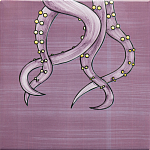 Плитка с узором Осьминог велосипедист варинант исполнения - 4 | Loft Concept в Костроме