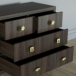 Бельевой Комод с 4 ящиками Elsa Dreams Walnut варинант исполнения - 3 | Loft Concept в Костроме