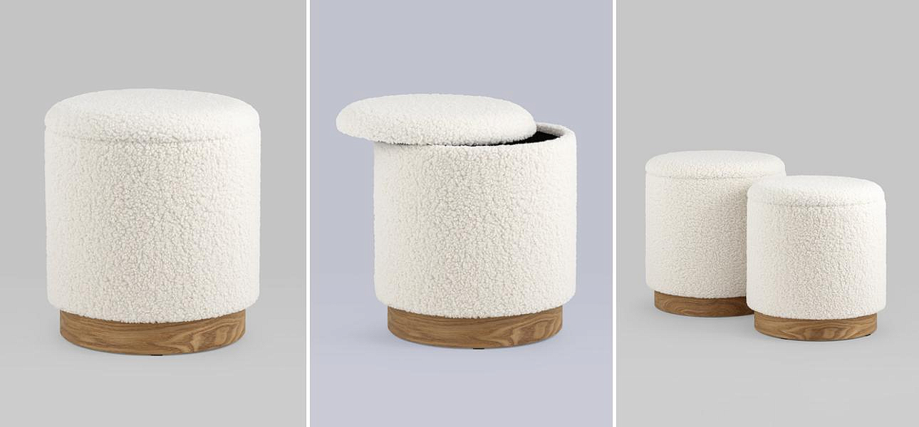 Пуф Bridie Pouf с ящиком - Loft-Concept в Костроме