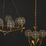 Люстра круглая с декором в виде цветков одуванчика Hanging Dandelion варинант исполнения - 6 | Loft Concept в Костроме