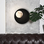 Бра с овальным основанием золотого цвета  и плафоном из алебастра Shaw Lighting варинант исполнения - 4 | Loft Concept в Костроме