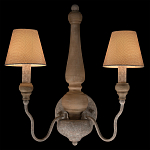 Бра с двумя конусовидными тканевыми абажурами Neighborhood варинант исполнения - 2 | Loft Concept в Костроме