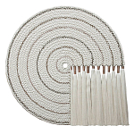 Художественный Гобелен Макраме White Disk Harmony варинант исполнения - 4 | Loft Concept в Костроме