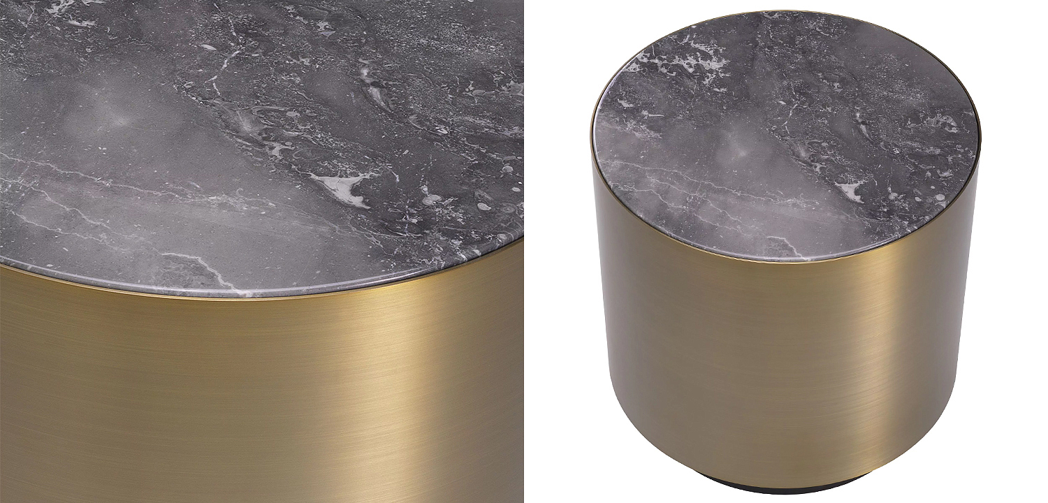 Приставной столик Eichholtz Side Table Porter Round Приставной столик Eichholtz Side Table Porter Round - Loft-Concept в Костроме
