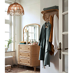 Настенная вешалка из ротанга с полкой Willa Wall Shelf Hanger варинант исполнения - 4 | Loft Concept в Костроме