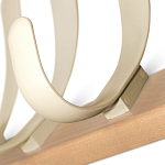 Вешалка настенная с 4-мя бежевыми крючками из пластика Curves Hangers варинант исполнения - 2 | Loft Concept в Костроме