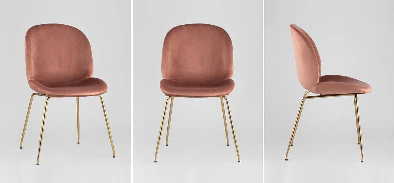 Стул Пыльно-Розовый Велюр Vendramin Chair Стул Пыльно-Розовый Велюр Vendramin Chair - Loft-Concept в Костроме