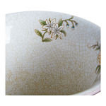 Ваза из голубого фарфора с бронзовыми элементами Blue Garden варинант исполнения - 3 | Loft Concept в Костроме