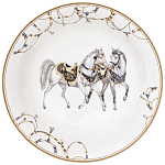 Сервиз обеденный из фарфора с изображением лошадей на 6 персон 23 предмета Porcelain Horse Set варинант исполнения - 6 | Loft Concept в Костроме