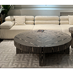 Столик журнальный круглый с полосатым узором Zebroids варинант исполнения - 5 | Loft Concept в Костроме