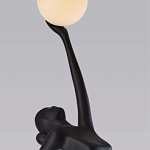 Торшер черная статуэтка Девушка Girl Carries Light Balls варинант исполнения - 1 | Loft Concept в Костроме