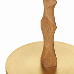 Торшер с цилиндрическим тканевым абажуром на каркасе волнистой формы Rotation варинант исполнения - 2 | Loft Concept в Костроме