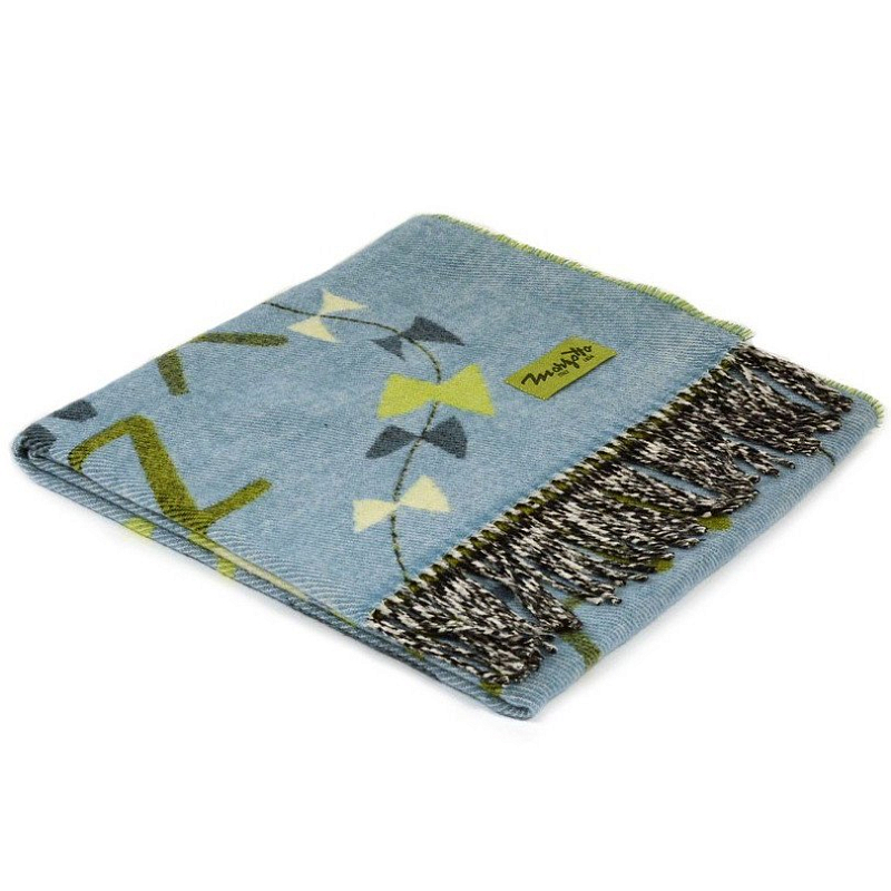 Плед ALP 2 Marzotto Серо-голубой в Костроме | Loft Concept 