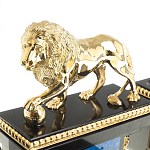 Настольный письменный набор из лазурита с декором в виде льва Golden Lion варинант исполнения - 4 | Loft Concept в Костроме