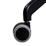 Стул с мягкой бежевой обивкой из велюра и подъемно-поворотным механизмом на черных колесиках Harper Beige варинант исполнения - 6 | Loft Concept в Костроме