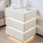 Умная прикроватная тумба с беспроводной зарядкой и подсветкой Smart Bedside Table варинант исполнения - 4 | Loft Concept в Костроме