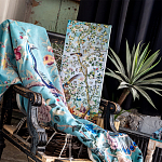 Постер на холсте в стиле шинуазри Playing Weiqi in the Peach Orchard Poster варинант исполнения - 2 | Loft Concept в Костроме