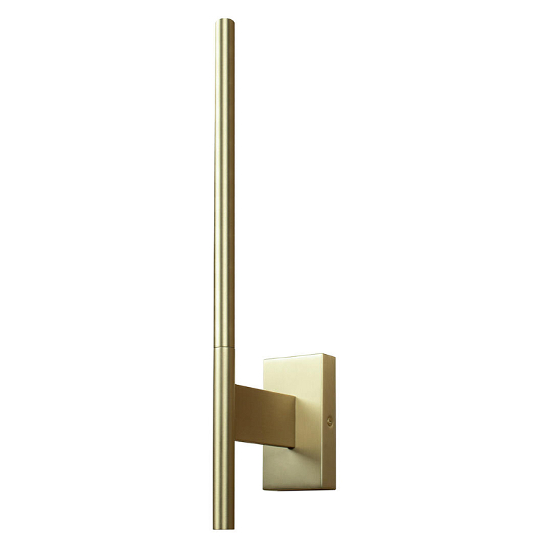 Бра светодиодное тонкое цилиндрической формы Высота 48 см Trumpet tube Бронза в Костроме | Loft Concept 