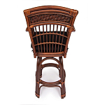 Барный стул из ротанга Eloise коричневый варинант исполнения - 4 | Loft Concept в Костроме
