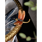 Чаша из прозрачного стекла с бронзовым рельефным ободком Eden Garden варинант исполнения - 6 | Loft Concept в Костроме