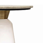 Кофейный столик с прозрачным основанием и столешницей с мраморным узором Transparent Base варинант исполнения - 2 | Loft Concept в Костроме