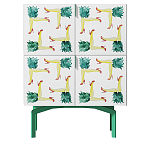 Тумба  с рисунком ShortT Pina Colada Green варинант исполнения - 1 | Loft Concept в Костроме