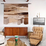 Тканый вручную монументальный настенный гобелен Earth Flow варинант исполнения - 4 | Loft Concept в Костроме