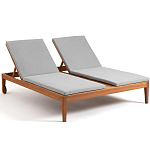 Шезлонг двухместный из эвкалипта Sunset варинант исполнения - 1 | Loft Concept в Костроме