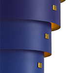 Подвесной светильник фигурный синий из 4-х широких колец Alternating Rings варинант исполнения - 2 | Loft Concept в Костроме