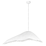 Подвесной светильник с асимметричным волнообразным абажуром и фактурной бахромой по краю Tactile Line варинант исполнения - 12 | Loft Concept в Костроме